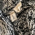 Moth Cowl Neck Cable Knit Batwing Sweater | Salt & Pepper Black/White Size M Photo 3