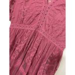 Honey Punch Women's  Red Embroidered Floral Lace Overlay Vacation Romper Dress Photo 1