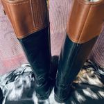 Michael Kors  Fulton Harness Boot Black/Mocha Brown Leather Boot Photo 2