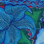 Handmade Baja Tapestry Embroidered Floral Fringe Guatemalan Artsy Festival Skirt Multiple Size L Photo 5