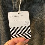 NWT Free People x Sandrine Rose Kyoto black/grey plaid wool blend jacket small Black Photo 4