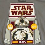 Disney 🆕 runDisney STAR WARS 2017 Disneyland 10K Champion Race Tech Women’s Shirt S Photo 5