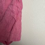 J.Jill Women Size 4 100% Linen Cargo Pink‎ Lightweight High rise shorts Pink Photo 1