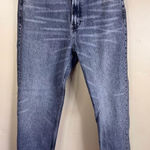 ZARA ‎ Dark Wash High Rise Black Denim Straight Leg Jean Size 8 Casual Streetwear Photo 0