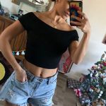 Brandy Melville  off the shoulder ribbed crop top Photo 1
