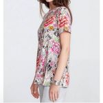 Johnny Was  Janie Favorite Short Sleeve Crew Neck Swing Tee Azzie Flower Large Photo 1