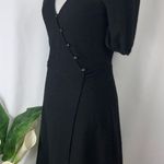 Madewell Black Crossfront Stretchy Knit Short Anywhere Dress Size XXS NWT Photo 3