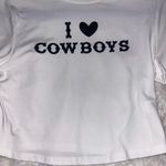 I heart cowboy White Tee Size L Photo 1
