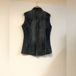 Wrangler  Women’s Blue Denim Snap Vest‎ – Size M Western Stud Detail Y2K Style Photo 1