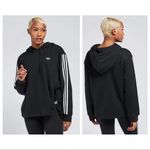 Adidas  Bellista Ruffle Hoodie Sweatshirt Black Size Small Photo 1