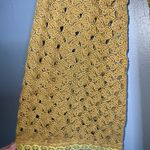 Comme Toi Lace Mustard Yellow Long Sleeve Shift Mini Dress Tunic Medium Photo 7