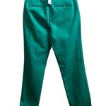 Ann Taylor  New Kelly Green The Tall High Rise Eva Cuff Ankle Pant Size 6 #59646 Photo 5