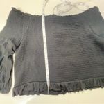 Loft Beach Black Off The Shoulder Short Sleeve Top Size L NWT Photo 6