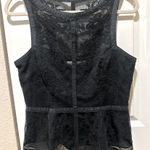 Karen Millen  Black Lace Sleeveless Top Size 10. gorgeous! Photo 0