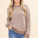 Bobbie & Brooks Bobbie Brooks mocha brown and ivory two toned knit sweater size 3X Photo 0