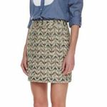 Kate Spade New York Tweed Skirt the Rules Mini Skirt Yellow Green size 4 $348 Photo 6