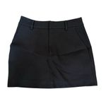Commense Y2K Solid A Line Mini Skirt Casual Stretch Black Medium Photo 1