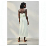 ZARA cotton jersey midi dress with crochet raffle Photo 3