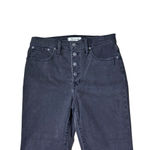 Madewell  Cali Demi Boot Button Fly Jeans Bellspring Washed Black 30 Hi-Rise NWT Photo 5