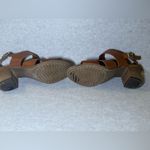 Sophia Milano  Made In Italy Brown Leather Thick Strap Block Heels,Size 7 Photo 6