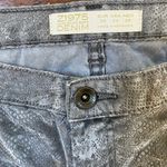 ZARA  Z1975 Snakeskin Printed Denim Jeans Pants Waxed Finish 4 X‎ 26 Photo 12