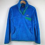 Patagonia Pull Over Fleece Blue w/ Green Accents - Women’s Small Photo 0