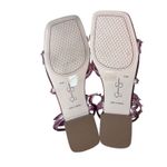 Jessica Simpson  Cenedra Studded Strappy Gladiator Sandals Size 8.5 Pink Metallic Photo 5