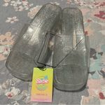 Forever 21 x Barbie Clear & Glitter Jelly Block-Heel Sandals Photo 1