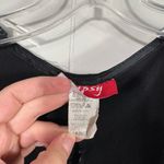 Vintage Y2K Lipsy Black Button Front Mini Cropped Stretch Low Cut Vest Top L Size L Photo 2