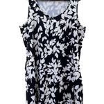 Lands End Womens L Black White Havana Floral Sleeveless Swim
Flounce Dress Size L Photo 1