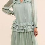 Anthropologie Current Air Layered Ruffle Midi Dress Size XS Photo 0
