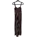 Flynn Skye  Revolve Jade Burgundy Striped Boho Festival Jumpsuit Small Photo 1