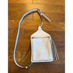 rag & bone Elliot Off White Crossbody Smooth Leather Sling Bag Silver Hardware Photo 8