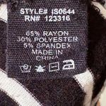 Iris Los Angeles Black White Striped Maxi Skirt Large Flowy Stretch Chevron Photo 7