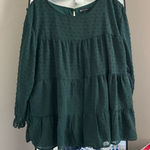 Pretty garden Forest Green Women's Blouse Photo 0
