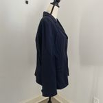Talbots Vintage Tailored Blazer Jacket 16 Navy Blue Classic Dark Academia Coat Photo 2