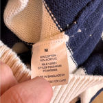 Pink Rose  Knit Navy and White Striped Hoodie M Photo 7