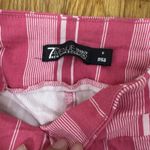 Size Small 7th Avenue Design Studio Pink Striped Pants High Rise Capri Stripes Photo 5