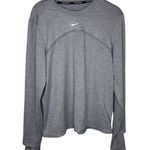 Nike  Dri FIT Swift UV Crew Neck Running Shirt Top Women's Medium Heathered Blue Photo 0