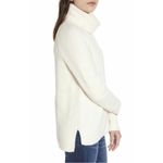 Madewell Mercer Ivory Thick Knit Wool Blend Turtleneck Sweater Sz S Photo 4