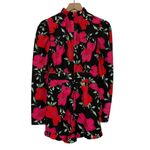 Pretty Little Thing High Neck Romper - Black Floral - 2 Photo 8