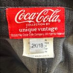Unique Vintage  Coca-Cola Button Front Romper 2X/18 Black Denim Retro 1950s Photo 5