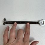 Brighton Vintage  Bracelet Silver Tone Brown Leather Heart Arrow Scroll Ornate Photo 6