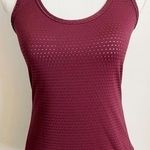 Athleta  • Burgundy Wine Mesh Workout Tank Top Photo 1
