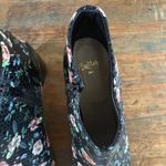 Butter Italy Butter Shoes Black Floral Ankle Bootie 8.5 Pointy Snake Embossed Photo 2