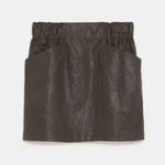 ZARA ✨ FAUX LEATHER MINI SKIRT WITH POCKETS✨ Photo 2
