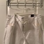 Ava & Viv  Women's Plus White Cut-Off Jeans Skinny Fit Stretch Size 24W Photo 1