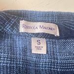 Rebecca Malone Women's S Plaid Long Sleeve Henley Top Cotton Blend Casual Retro Photo 3