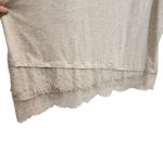 Lane Bryant  3/4 Sleeves Scoop Neck Lace Tunic T-Shirt Casual Top Beige 26/28 Photo 5
