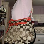 Coach Signature Brown and Red Women's Bag Photo 1
